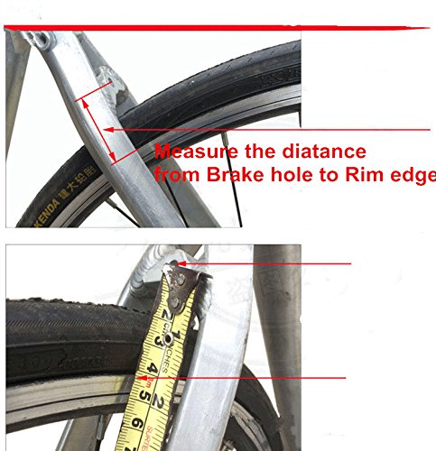 Upanbike Road Bicycle Fixed Gear Bike Aluminum Alloy Front Rear Caliper Brake #TOP6