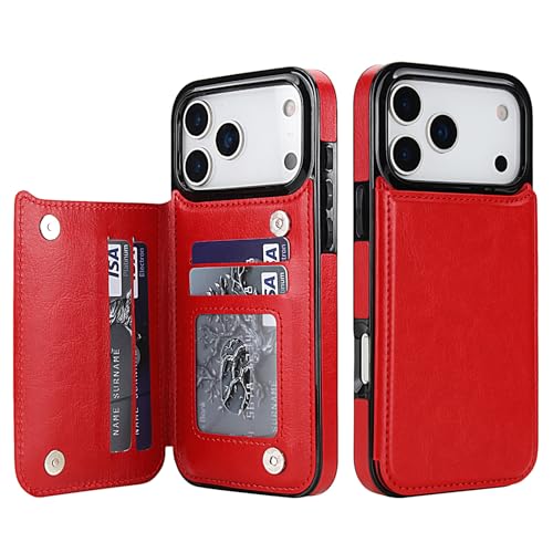 Étui iPhone 17 Pro rouge mince pratique pour sorties et voyages légers