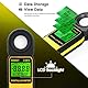 AIOMEST Digital Luxmeter Tragbare, 270° Drehbarem Detektor Belichtungsmesser, 0,01~300,000 Lux Illuminance Meter Light für LED Pflanzenwachstum Licht, Indoor Outdoor Lights, Aquarium, AI-881E, Gelb