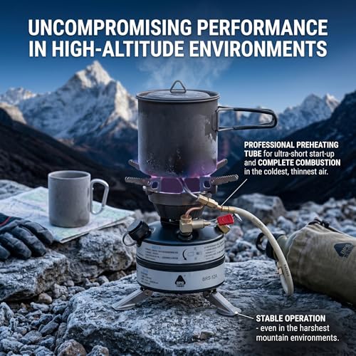 Réchaud de camping multi-carburant pour cuisson en plein air - 6