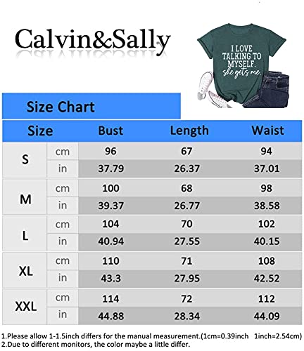 Graphic T-Shirts For Women Cute Simple Sayings Funny Sarcastic Graphic Letter Print Shirts Athletic Short Sleeve Tee-Xl (Green) #TOP5