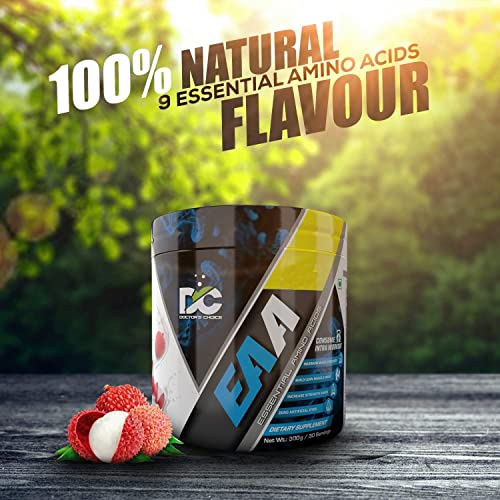 Image of DC DOCTORS CHOICE EAA (Essential Amino Acids) BCAA for Intra-Workout /Post Workout 300grams (Litchie Slush, 60 Serving)