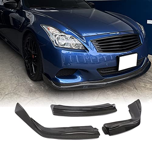 Carbon Fiber Front Lip for Infiniti G37 Coupe 2009-2013 Front Bumper Lip Spoiler Chin Splitter Body Kits Factory Outlet(3pcs/Set)
