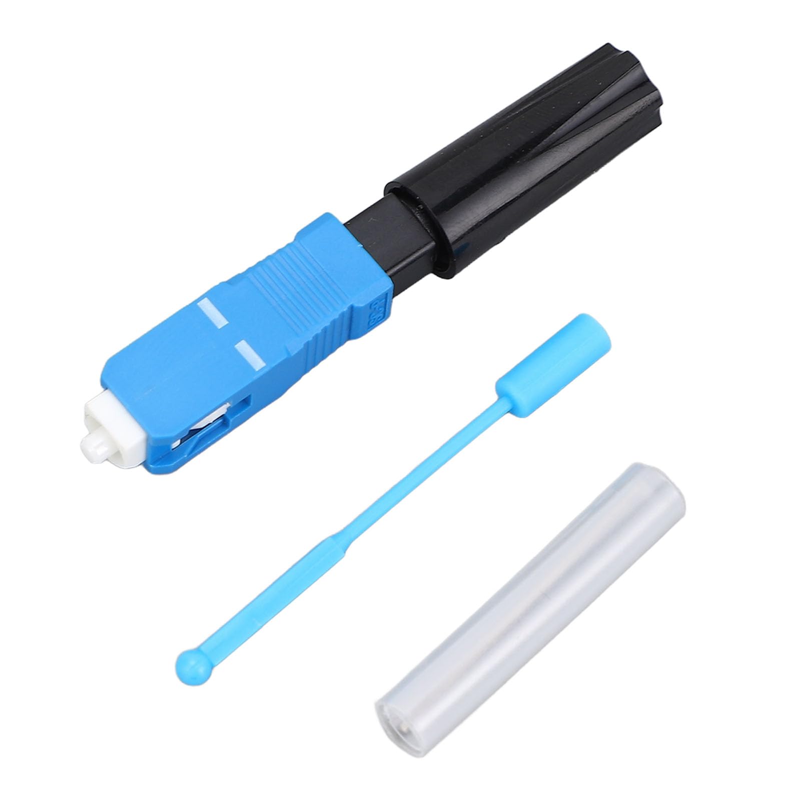 Connecteur de Chaude SC UPC, Connecteur de Fibre Optique 20pcs SC UPC Connecteur Rapide en Fibre de Fibre Monomodique Hot Melt avec Couvercle de Poussière Portable, Biconique