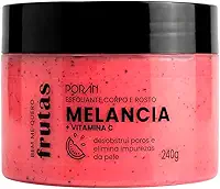 Esfoliante Melancia Poran 240g - Corporal e Facial, Pele Macia e Sedosa, PR200
