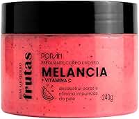 Esfoliante Melancia Poran 240g - Corporal e Facial, Pele Macia e Sedosa, PR200