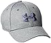 Under Armour Boys' Heathered Blitzing Cap, Steel/Ultra Blue, Small/Medium