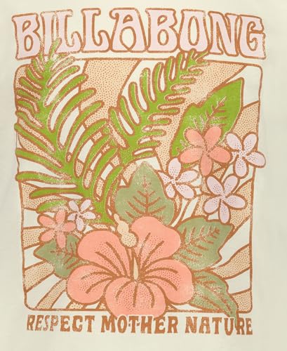 Image of Billabong Girls' Premium Short Sleeve Logo Graphic Tee, Crew Neck T-Shirt, Soft & Comfortable
