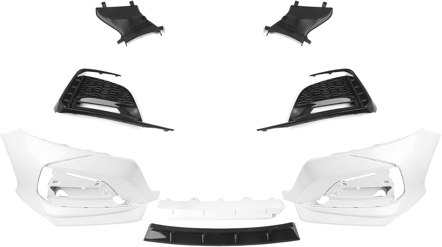 Front Bumper Surround Molding Cover Trim For Honda Accord 10th 2018-2021 YOFER White