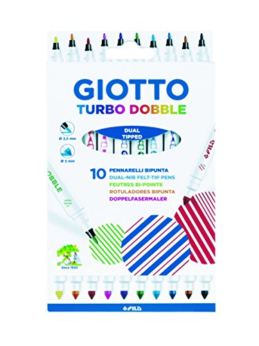 Giotto 4246 00 Turbo Dobble viltstift, meerkleurig
