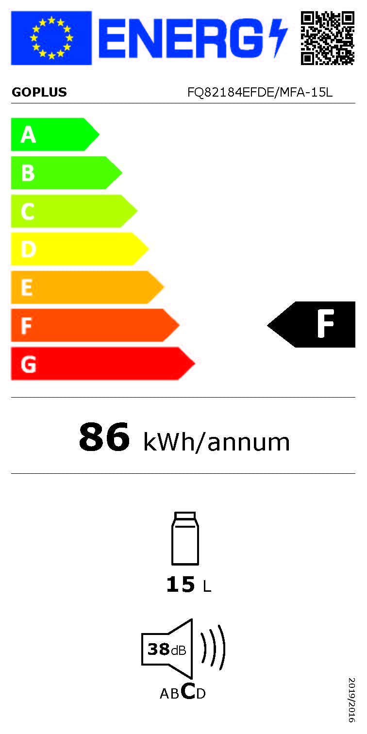 GOPLUS cicha, przenośna minilodówka samochodowa z funkcją ogrzewania, 15 l, przenośna, z trybem ECO, -3~50°C, do domu, biura (biała)