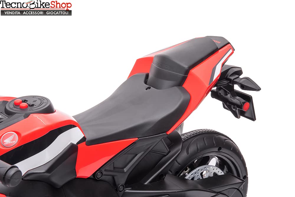 Moto Motocicletta Elettrica per Bambini Honda CBR 1000 RR 12v - Rotelle Luci Led Suoni (Bianco)