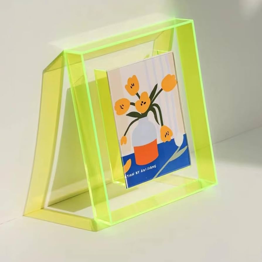 浮かし貼り　大色紙　ネジの見えないアクリル額　フォトフレーム【prèdoux】 楽天市場】アクリルフレーム B5サイズ（257×182mm）スタンド付き