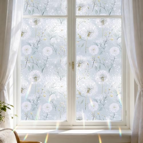 Película Decorativa Ventana Vidrio Azul Botánica 17.5x80" miniatura 2
