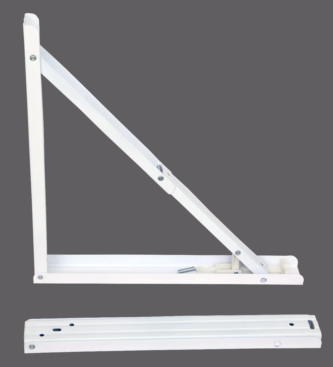 Lepose Folding Shelf Table Brackets,Max Load 150lbs (80kg) Folding Shelf Table Hinge Wall Mounted, Heavy Duty Powder Coated Steel Collapsible Shelf Bracket(White) (16 inches) (B09T33MN72) Amazon Price History, Amazon Price Tracker