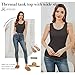 JOYSHAPER Thermal Tank Top for Women Round Neck Sleeveless Vest for Winter Underwear Tops