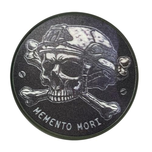 Parches de velcro, parche militar de cráneo con velcro, PVC impresión moral cintas de velcro parches para manualidades, ropa táctica, mochila, gorra de béisbol, uniforme