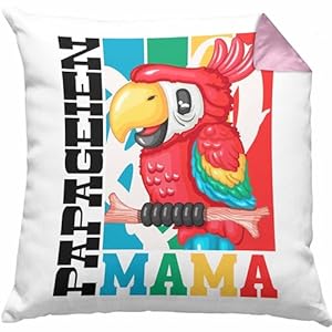 Papageien Mama! Lustige Geschenkidee f&uuml;r Papageien-Halter, Sofakissen | Geschenk-Kissen