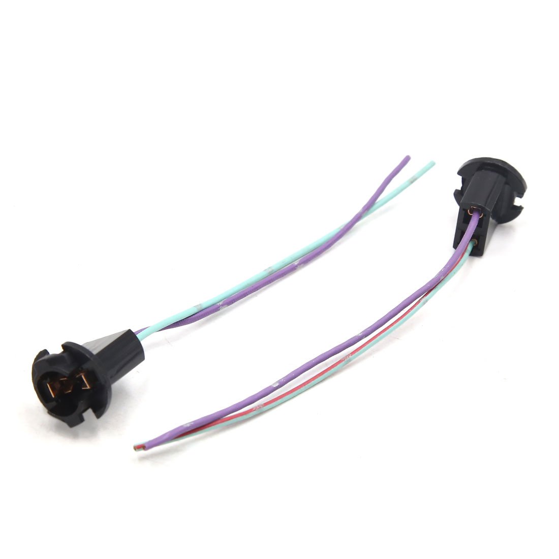 sourcingmap 5pcs T10 LED Light Socket Pre-wired Wiring Connector for Car, Black,Purple,Green - Image 2