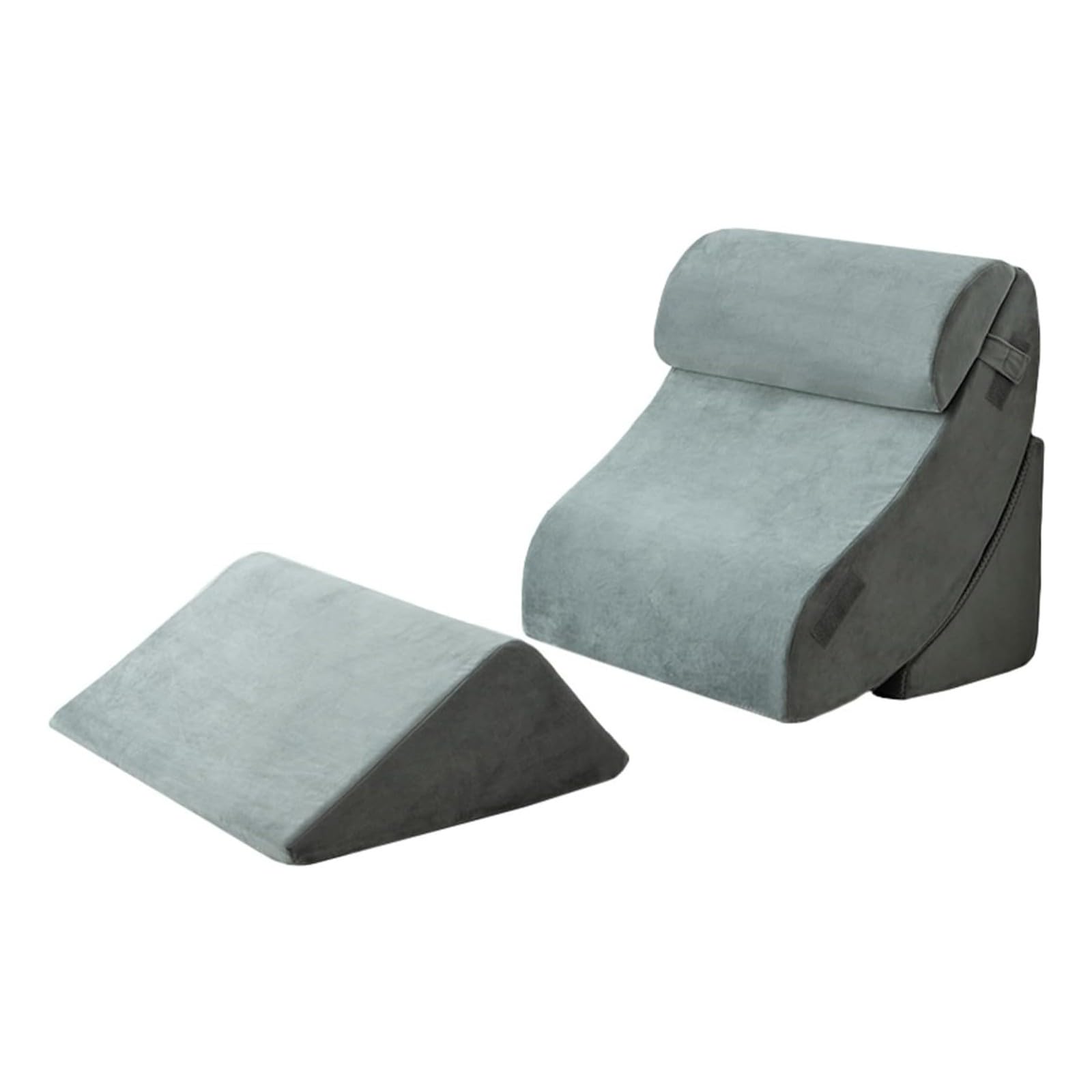 Almohada Cuña Viscoelastica 4 Piezas para Dormir,Cojin Cuña Espuma Espuma Viscoelástica para Respaldo Piernas,Espalda,Cabeza Y Cuello,Almohada De Lectura para Dormir, Leer