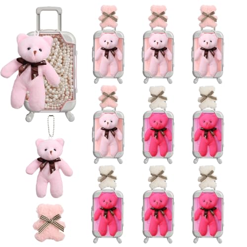 Kenning 30 Pcs Mini Suitcase Gift Box Set for Girls,S,Vivid Color