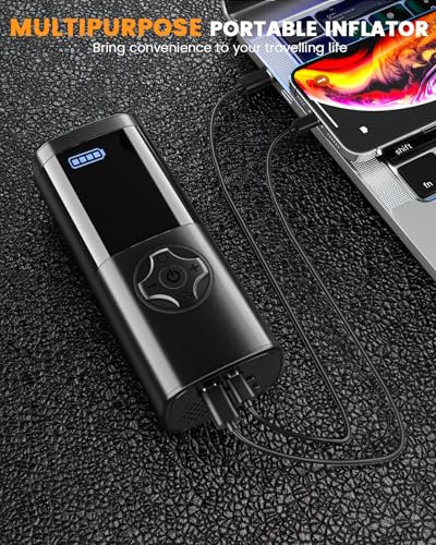Image of TEMOLA Car Jump Starter with Air Compressor - Portable Battery Booster Pack (150PSI Tire Inflator), 12V Jump Starter Battery Pack with LCD Screen, Smart Clamps & LED Light for Cars, Trucks, SUVs