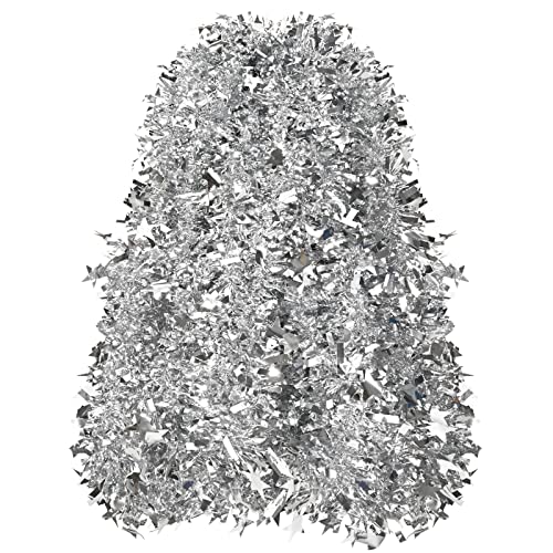 33ft Silver Christmas Tinsel Garland,Xmas Metallic...
