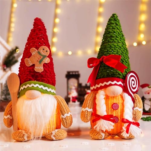 Wohnzimmer Amerikanische Weihnachtsdeko 31 ACAREY 2 Stück Weihnachtsdeko Wichtel mit LED, Weihnachten Deko...
