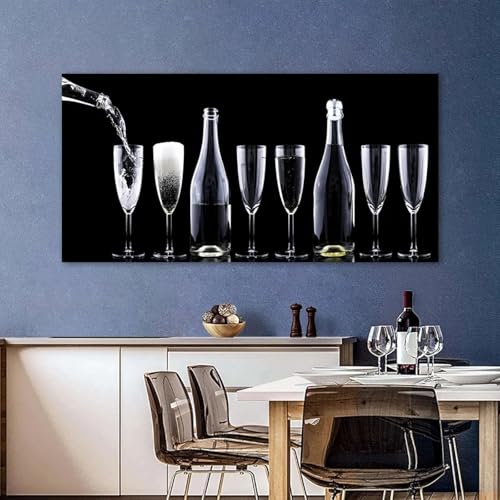 Tableau de bar en toile et deco de club bistrot chic