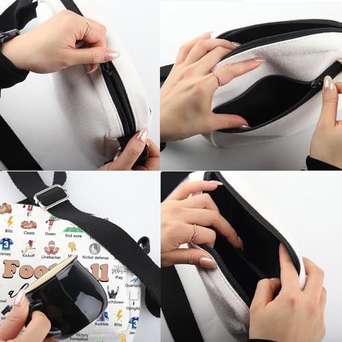 MNIGIU Polyester Crossbody Bag, Casual Rectangular Messenger Style, 2 Compartments with Adjustable Shoulder Strap3