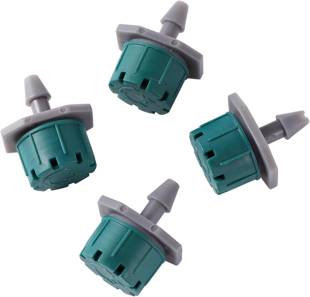 Drip Irrigation Emitters 400Pcs Adjustable 4/7mm Micro Nozzles 8 Hole Dripper Emitter Watering Sprinkler Anti-Clogging for Drip Irrigation System(Green)