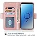 FDCWTSH Compatible with Google Pixel 4 XL Wallet Case Wrist Strap Lanyard Leather Flip Cover Card Holder Stand Cell Accessories Folio Phone Cover for Pixle 4XL Pixel4XL 4LX LX Women Men Rose Gold