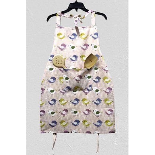 Cotton Kitchen Apron with Pocket