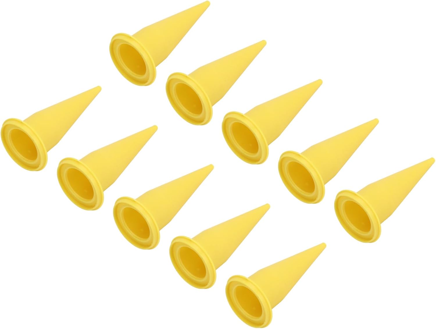 Caulk Nozzle, 50pcs Universal Reusable PE Plastic Cone Nozzle Tips Sealant Glue Applicator Fine Tip Tool for Sausage and Bulk Caulk Guns