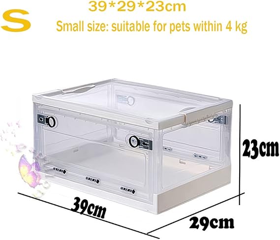 Oxygen Room Foldable Nebu-lization Box Portable Pets Oxygen Cage Small Veterinary Tool (S)