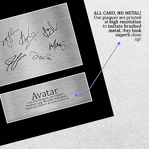 HWC Trading A4 Avatar Geschenke Geducktes Signiertes Autogramm Foto für Fans von Film Memorabilien - A4