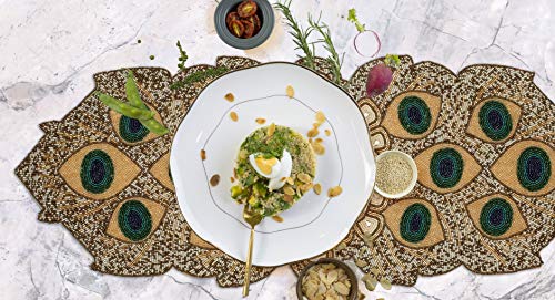 Beaded Table Runner 36Inch,Glitz Table Runner,Decorative Table Runner,Farmhouse Decor Table Runner,Rustic Bridal Shower Beaded Table Runner,Beaded Christmas Table Runner-13X36 Black White Gold Multi #TOP2