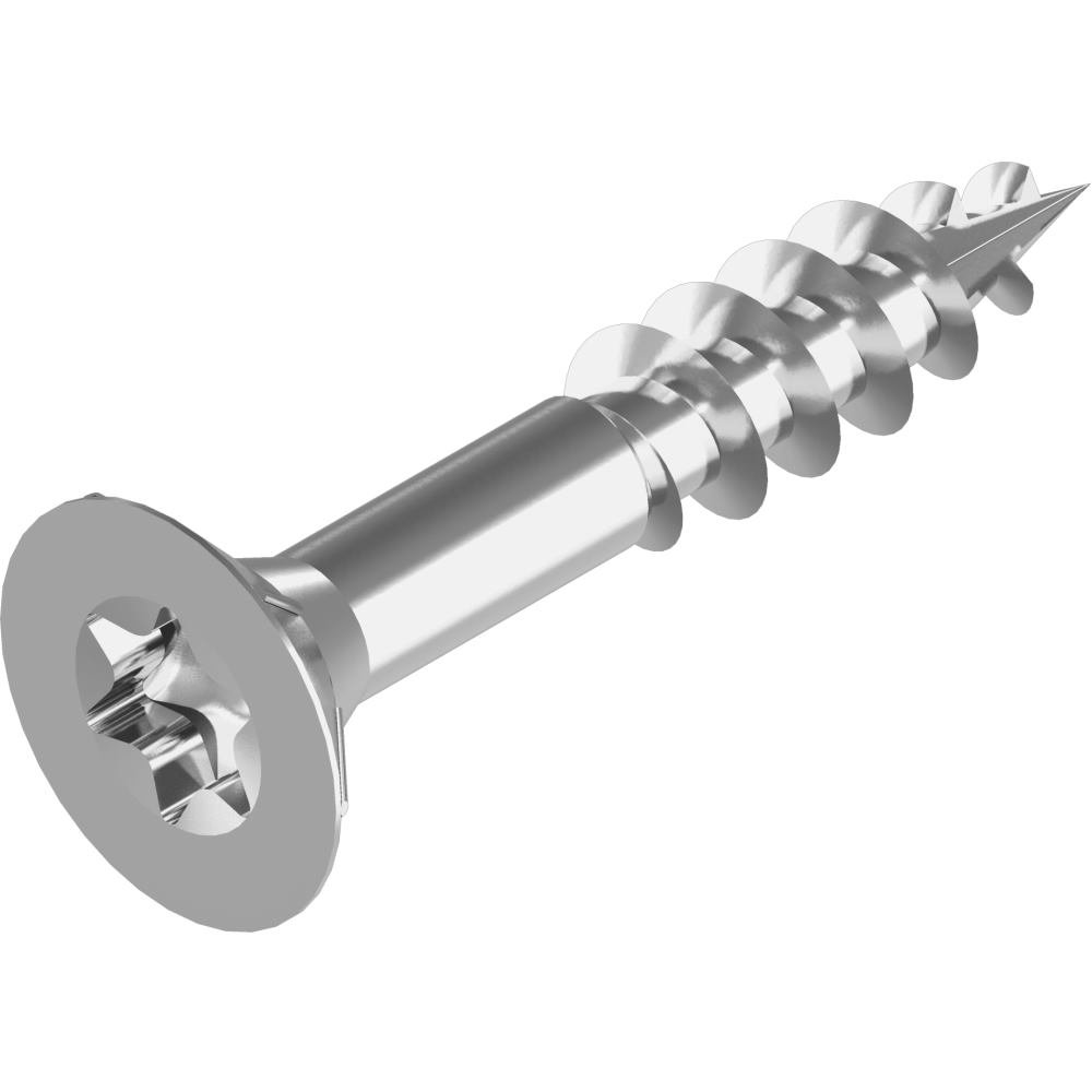 Vis pour aggloméré TX20 4x60 mm inox A4 idéale pour fixation de terrasses et menuiserie extérieure