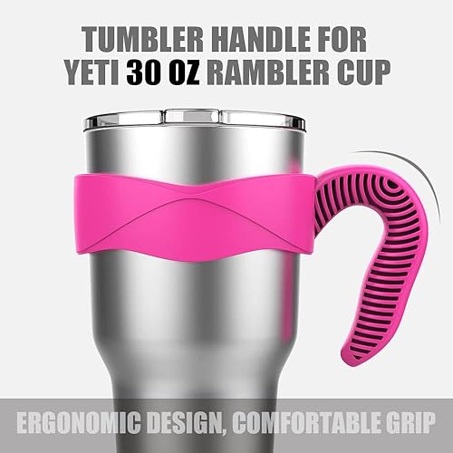 Miniatura 3 de Mango de vaso para vaso YETI Rambler, Rtic de 30 onzas, diseño anterior, Sic, OZARK TRAIL y más, sin BPA (solo asa) (verde)