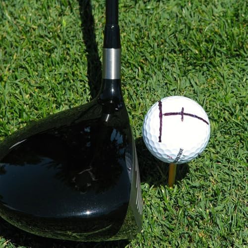 3Pcs Golf Ball Line Marker Tool with Marking Pen, Professional Impact Ball Liner Stencil for Tour Players,Golf Chipping Direction Indicator Accessories for Precision Putting — view 6
