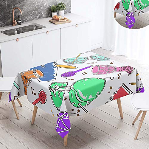 Fansu Manteles de Mesa Rectangular para Decorar, Impermeable Antimanchas Comedor Cuadrada Planta...