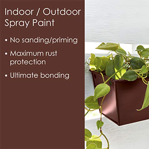 Image of Krylon Fusion All-In-One Adhesive Spray Paint for Indoor /Outdoor Use, 12 oz, Espresso