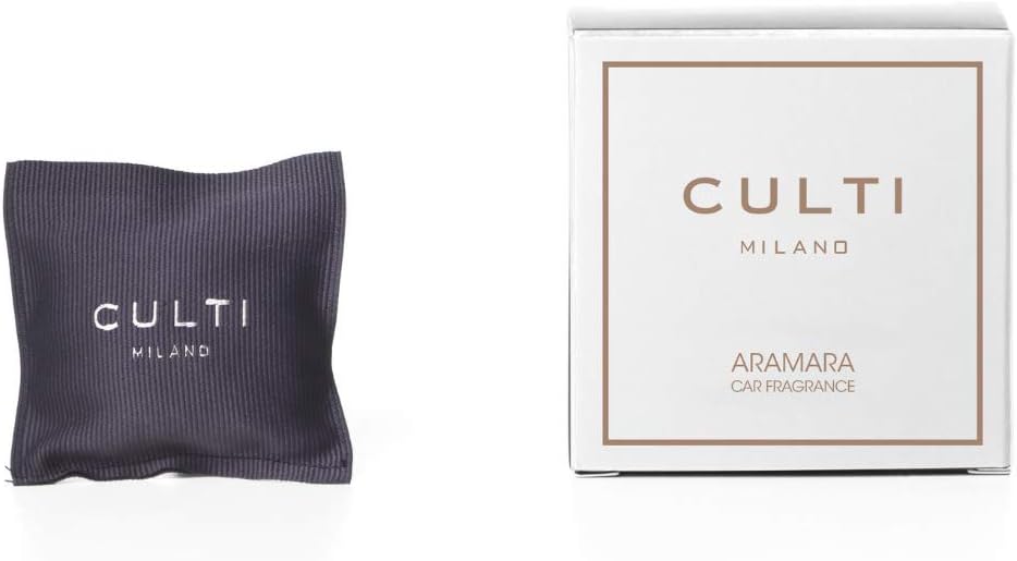 Culti Car Perfume in Scented Pad Size 7X7cm Milan | Tea Fragrance, Sencha Tea and Woods - Duration 3 Months
