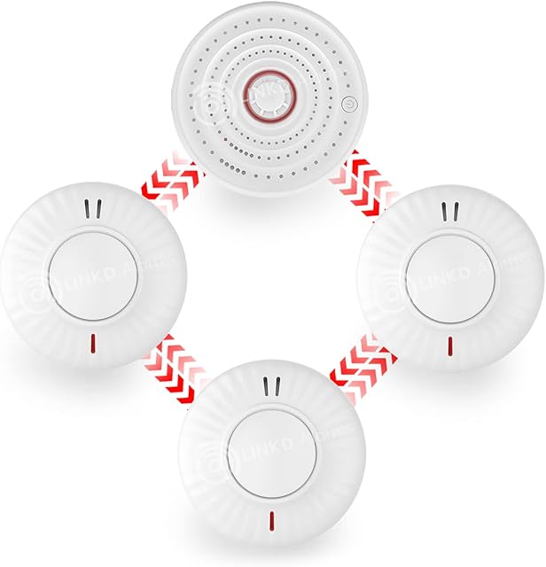 Wireless Interlinked Smoke & Heat Alarm Bundle | Scotland Law Compliant | 10 Year Battery | CE & BS Certified | LINKD Alarms | Pre Linked | Easy Set Up | UK Phone & Email Support