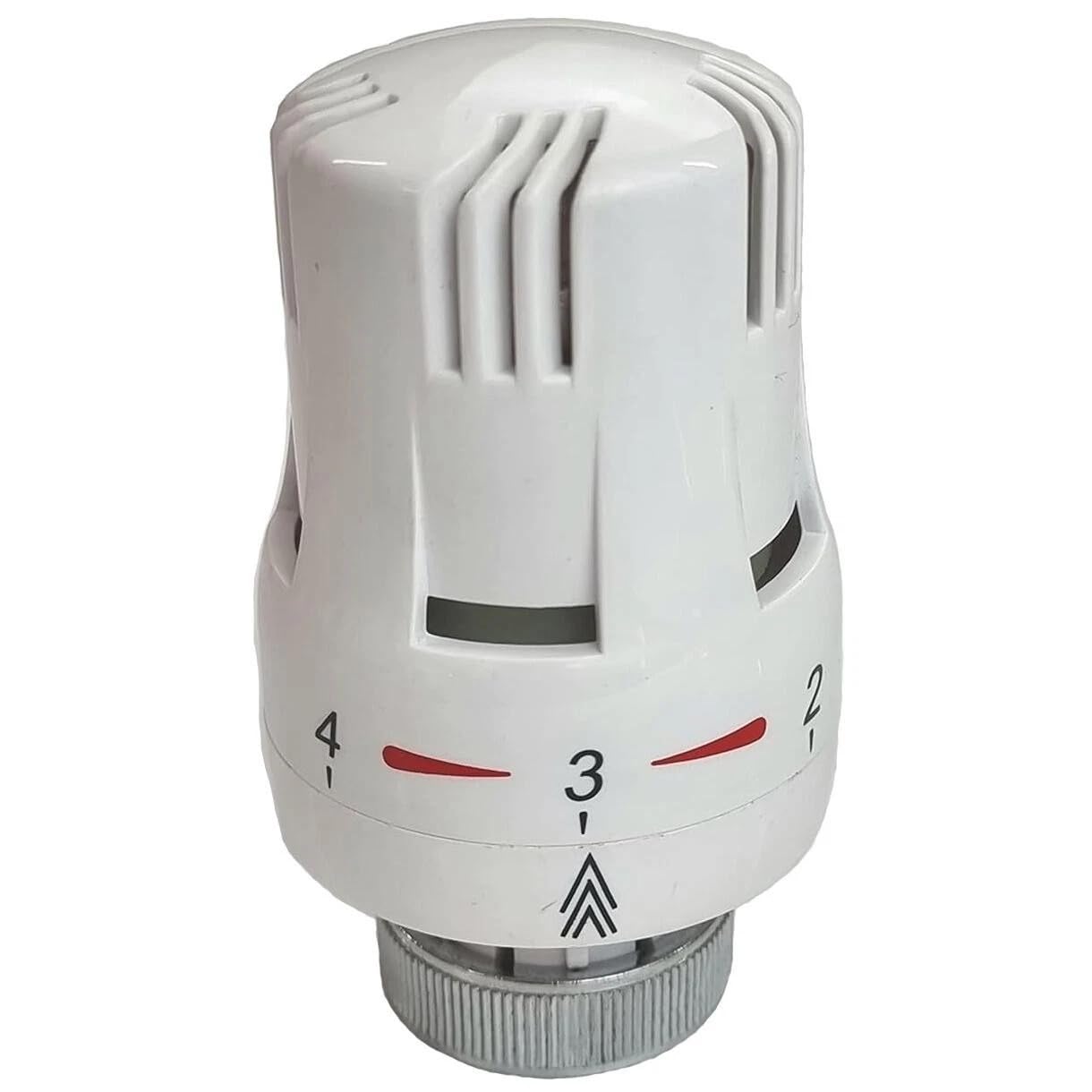 White Radiator Thermostatic TRV Valve Head Replacement M30 x 1.5 Universal for All Manufacturers
