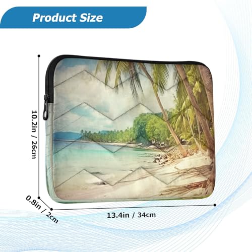 Funda para laptop con diseño de palmeras para 13-14 pulgadas miniatura 3