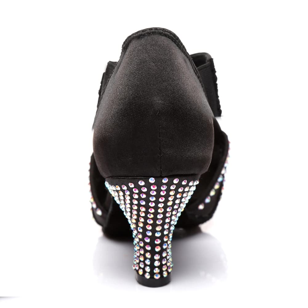 HIPPOSEUS Scarpe da Ballo per Salsa Bachata Serate Danzanti Latino Americano Donna Ballare Tacco 6 cm