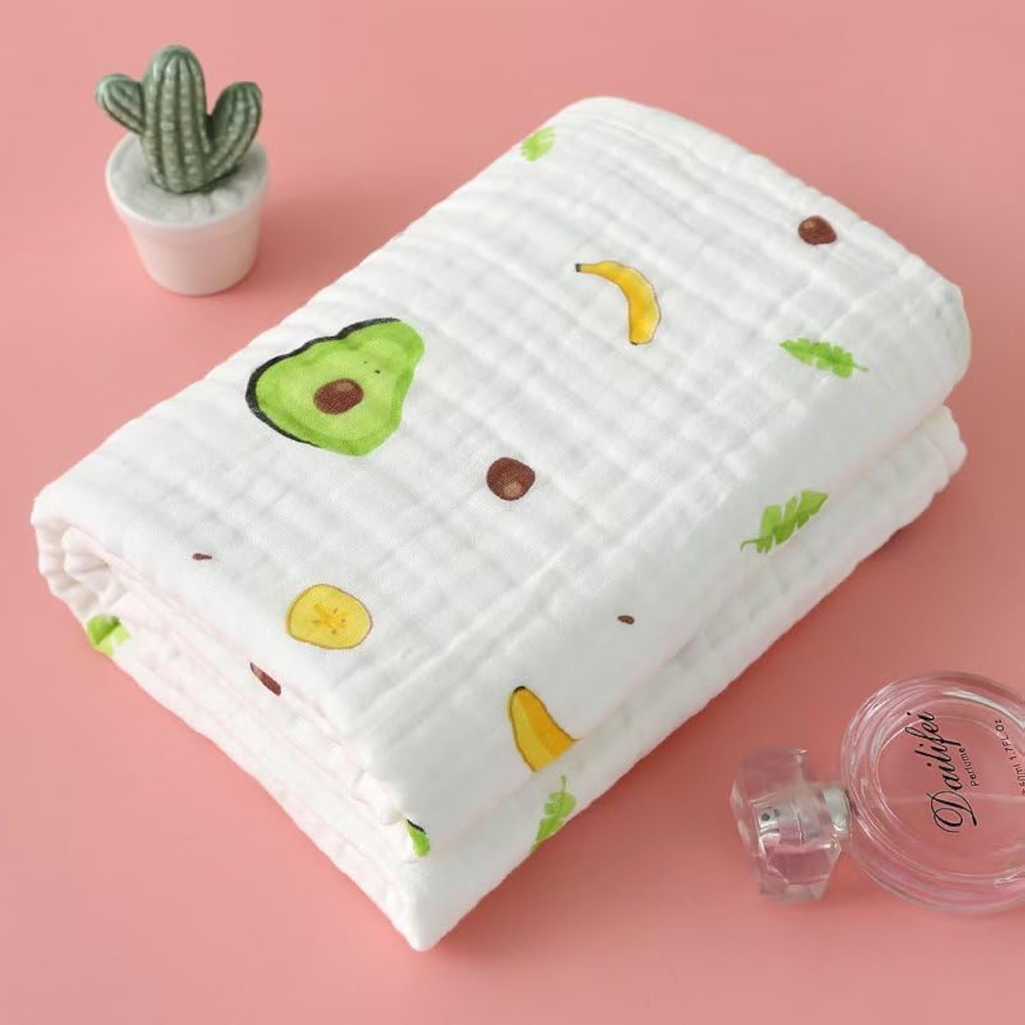 100% Cotton Muslin Swaddle Blanket for Newborns