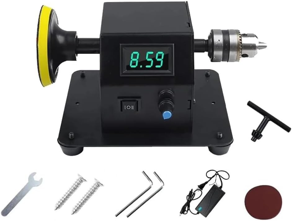 Multifunctional Mini Bench Grinder & Polishing Machine with Drill Chuck