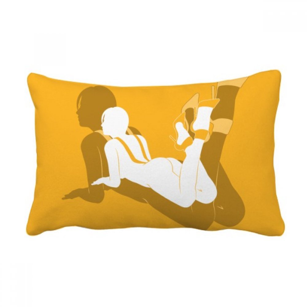 Coussin lombaire horizontal multicolore de 16x24 pouces pour canapé